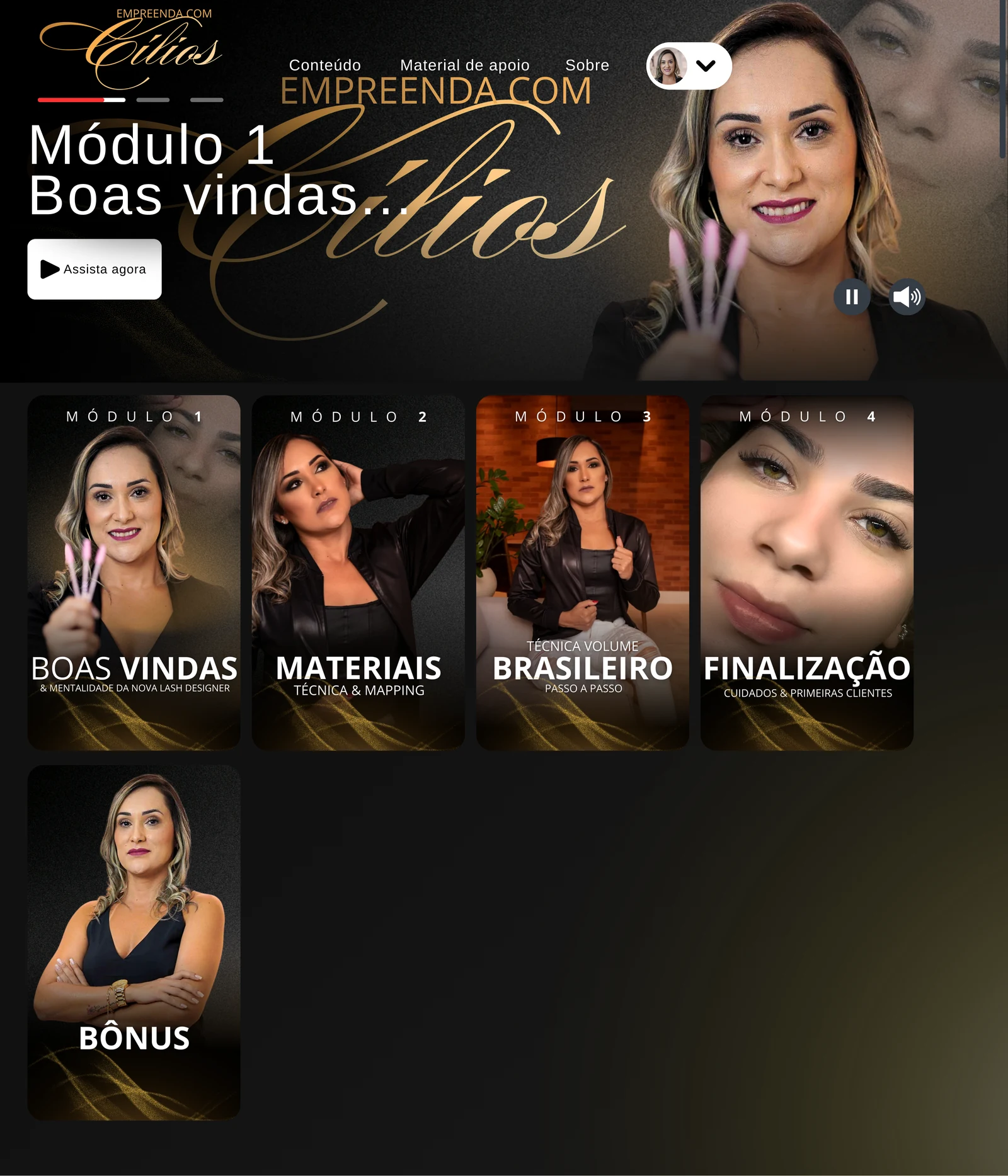 Área de membros de projeto digital 55