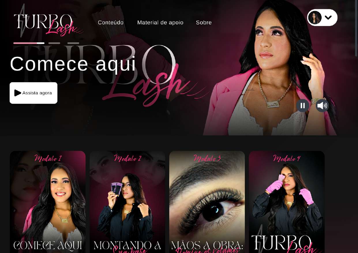 Área de membros Furbo Lash