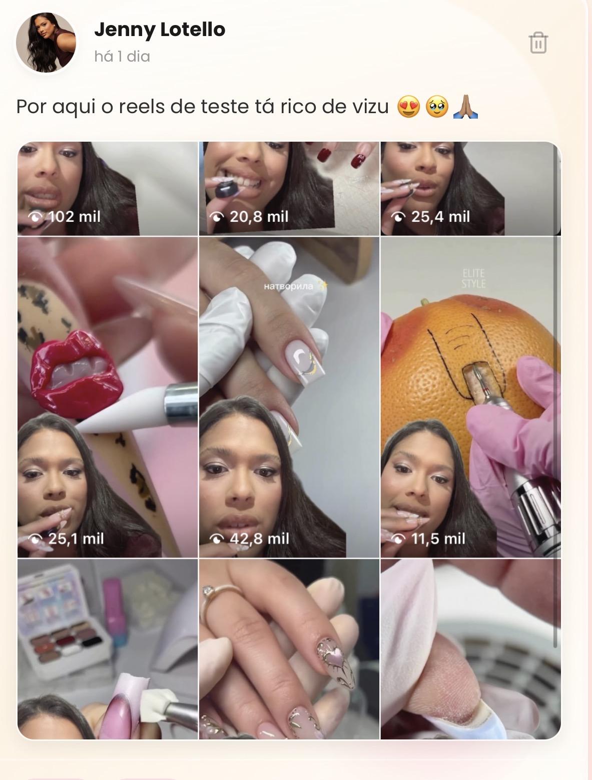Resultado de Isabella com 250 mil visualizações